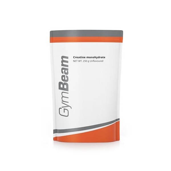 GymBeam Créatine Monohydrate Poudre – Monohydrate de créatine pur, idéal pour musculation et sports d’équipe, poudre soluble,...
