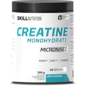 SKILL Nutrition Creatine - 300g | Créatine Monohydrate Micronisée pour une Meilleure Absorption et Performance | Soutient la 