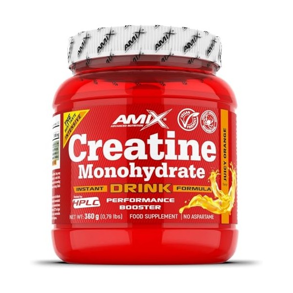 Amix Nutrition - Creatina Monohydrato - 300g - Créatine Food Complément à 100% Micronisé, Améliore les Performances Physiques...