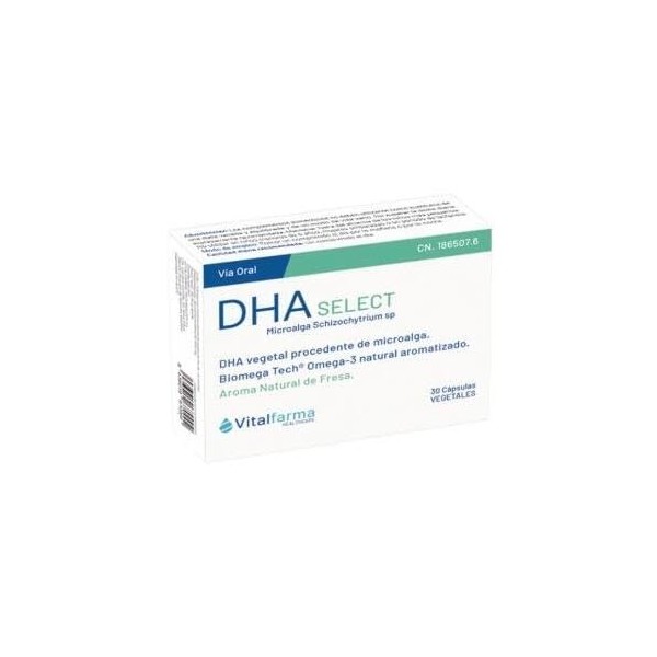 DHA select 30cap. – contribue au fonctionnement normal de l’organisme au quotidien, gélules qui facilitent la supplémentation