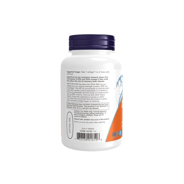 DHA-500, 90 Softgels by Now Foods Pack of 2