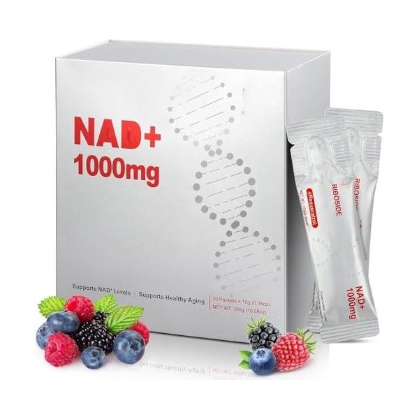 NAD+, soutient la fonction immunitaire, la concentration et le vieillissement en bonne santé