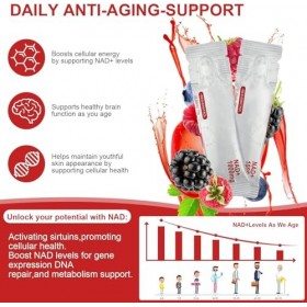 NAD+, soutient la fonction immunitaire, la concentration et le vieillissement en bonne santé