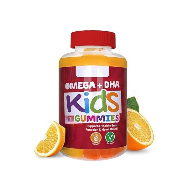Gummies pour enfants, pour une fonction cérébrale saine, une vision et une santé cardiaque, ainsi que pour la régulation de l