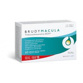 BRUDY LAB Brudy Macula - Acides gras Omega 3 DHA EPA DPA Lutéine et minéraux - Réduit le stress oxydatif dans la dégénérescen