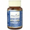 Oméga 3 Végane Essence Pure | 500 mg de DHA par Perle | Huile dAlgues Schizochytrium | Durable et 100% Végane | 30 Gélules V