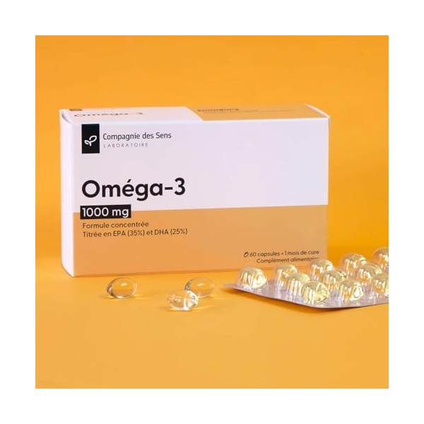 Oméga 3 - formule concentrée en EPA DHA - 1 mois de cure intensive