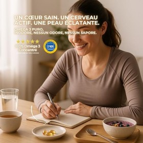 Omega 3 Capsules IFOS 3000mg avec Vitamine E, 30-90 portions - Life Pro Healthy, 35% EPA et 25% DHA, 3000mg par dose journali