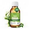 Dreizol by Brudy Lab Algae DHA – Huile oméga 3 végétalienne à base de microalgues, DHA avec vitamine E, saveur citron et ment