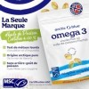 Arctic Blue Oméga-3 Poisson Sauvage 60 Capsules — 1 400 mg Huile de Poisson 280 mg de DHA + 115 mg d’EPA — Forme Triglycéri
