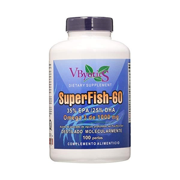 VBYOTICS SUPERFISH 60 EPA 35%-DHA 25% – soin conçu pour une utilisation régulière, convient à ceux qui recherchent un produ