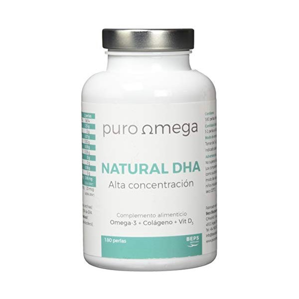 Natural DHA Haute Concentration 180 Perles