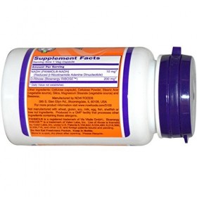 NOW Foods NADH, 10mg - 60 vcaps DHA