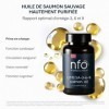 NFO OMEGA 3 6 9 HUILE DE SAUMON [120 petites gélules] Norvégiennes huile de poisson Omega 3 6 9 de saumon avec EPA, DHA, DPA 