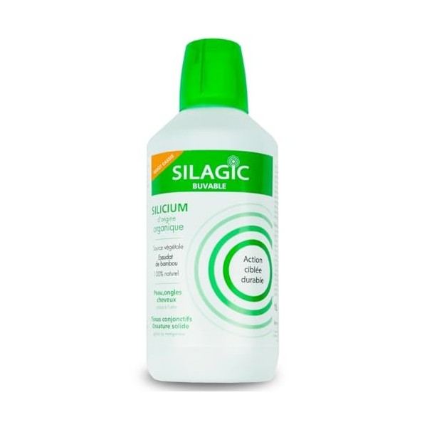 SILAGIC - Solution Buvable au Silicium dorigine Organique, Ortie, Bambou & Manganèse - Maintient une Ossature Solide - Renfo ...