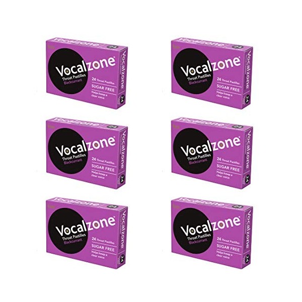 Vocalzone Cassis sans sucre 24 pastilles x 6 paquets