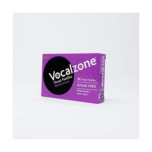 Vocalzone Cassis sans sucre 24 pastilles x 6 paquets