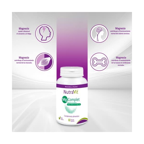 MG COMPLET 60 Cps – préparation en comprimés pour une prise régulière, convient à ceux qui souhaitent agir durablement sur le