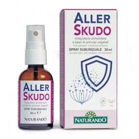 Naturando Aller Skudo - Complément alimentaire pour défenses de lorganisme avec cassis, perilla et agaricus - spray 30 ml