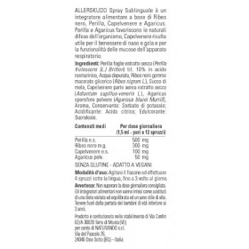 Naturando Aller Skudo - Complément alimentaire pour défenses de lorganisme avec cassis, perilla et agaricus - spray 30 ml