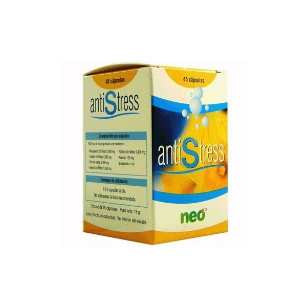 NEO ANTISTRESS 45cap. NEO – gélules qui facilitent la supplémentation quotidienne, contribue au fonctionnement normal de l’or