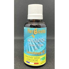 Herbiovital - Articulation - Le Macérât de la souplesse articulaire - Complexe de Gemmothérapie Concentrée - 30 ml - Améliore