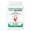 VitaDHA Antarctic Krill Oil - Potent Source of EPA & DHA to Support Brain Function, Heart Health, Blood, Hair, Skin, Joints &