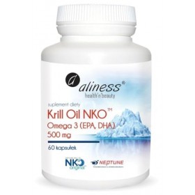 Huile de Krill Oméga 3 Huile de Krill NKO 500mg 60 gélules Aliness