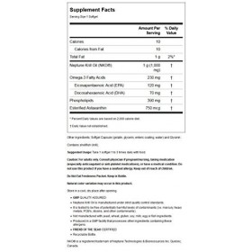 NOW Foods Krill Oil, 1000mg Double Strength - 60 softgels
