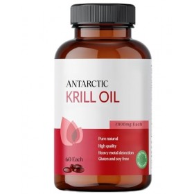 Huile naturelle de krill antarctique | Aide à réguler la tension artérielle,les lipides sanguins et à retarder le déclin cogn