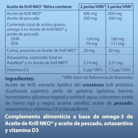 Krill Lot de 60 capsules dhuile 100% naturelle pour enfants
