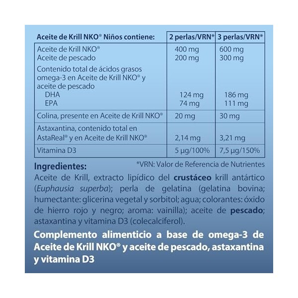 Krill Lot de 60 capsules dhuile 100% naturelle pour enfants