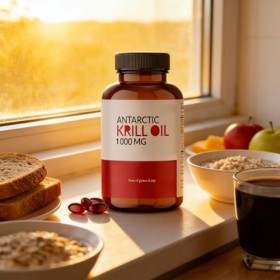 Complexe dhuile de krill antarctique, contenant de lastaxanthine, sans OGM, soin corporel de base quotidien