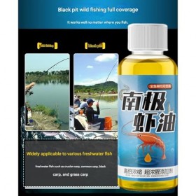 uikios Appâts à lhuile de krill de qualité supérieure - Forte odeur pour carpes et tilapia dans tous les lieux de pêche - Ap