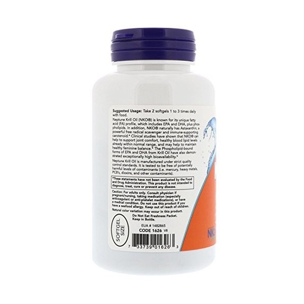 Now Foods Neptune Krill Oil Phospholipid-Bound Omega-3