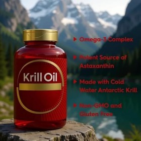 La force maximale favorise la santé des yeux. Huile de krill