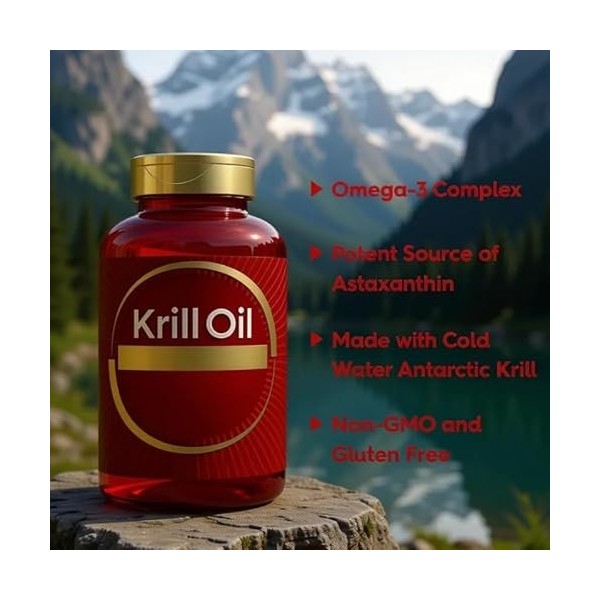 La force maximale favorise la santé des yeux. Huile de krill