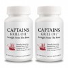 Captain Krill Oil 2 packs : 100 % pure Flash Frigid Pressed Antarctic Krill Oil, 60 TinyGels 2 by Captains Krill Oil