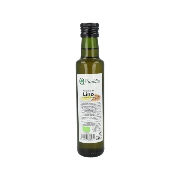Huile de lin biologique 250 ml de huile