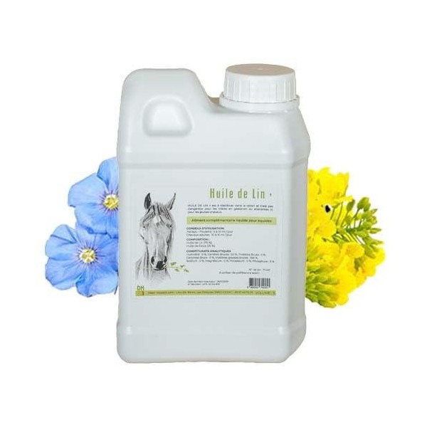 Huile de Lin+ - Source Omégas 3 - DistriHorse33-1 L