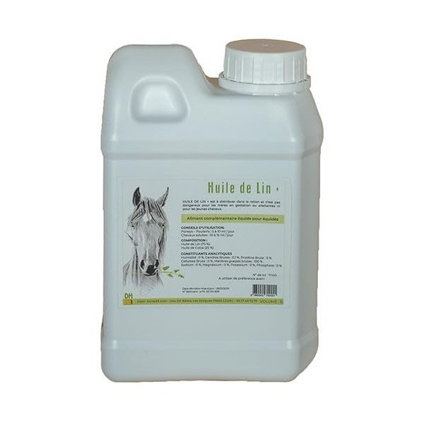Huile de Lin+ - Source Omégas 3 - DistriHorse33-1 L