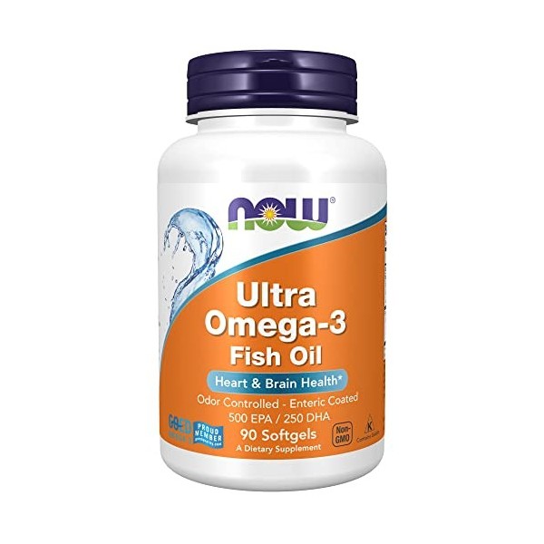 NOW Foods Ultra Omega-3-90 softgels Huiles de poisson