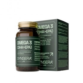 SYNSERA - Triglycérides naturels oméga-3 à haute absorption, 750 mg DHA + 150 mg dEPA par dose journalière, Huile de poisson