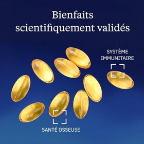 Huile de foie de morue pure – Immunité, Os, Cœur, Vision – Riche en Oméga-3, Vitamines D & A & E - 1g/j - Hautes Qualité & Co