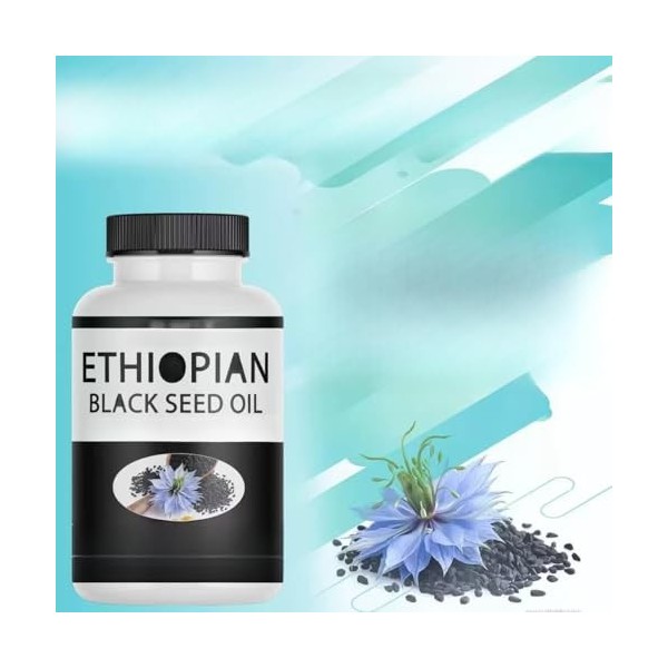 Soutien immunitaire, santé digestive et intestinale – Sans OGM, sans gluten, végétalien | Huile de Nigella Sativa pressée à f