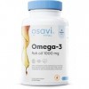 Osavi Omega-3 Fish Oil Molecularly Distilled, 1000mg Lemon - 60 softgels