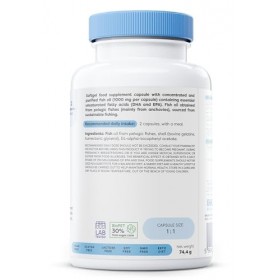 Osavi Omega-3 Fish Oil Molecularly Distilled, 1000mg Lemon - 60 softgels