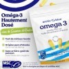 Arctic Blue Oméga-3 Huile de Poisson 60 Capsules — 550mg de DHA + 275mg d’EPA + 10µg de Vitamine D3 par Capsule — Huile de Co
