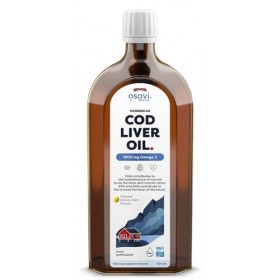 Norwegian Cod Liver Oil, 1000mg Omega 3 Lemon-Mint - 500 ml.