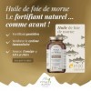 VITALYS ALPES - Huile de Foie de Morue - Complément Alimentaire Riche en Vitamine D, Vitamine A & Oméga 3 - Fortifiant Nature...